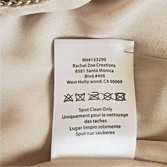 Rachel Zoe metallic silver fringe, boat neck, flapper style dress. - Picture 5 of 5